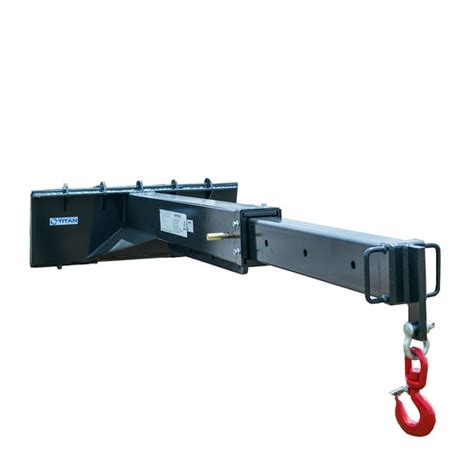 skid steer jib crane|adjustable skid steer jib.